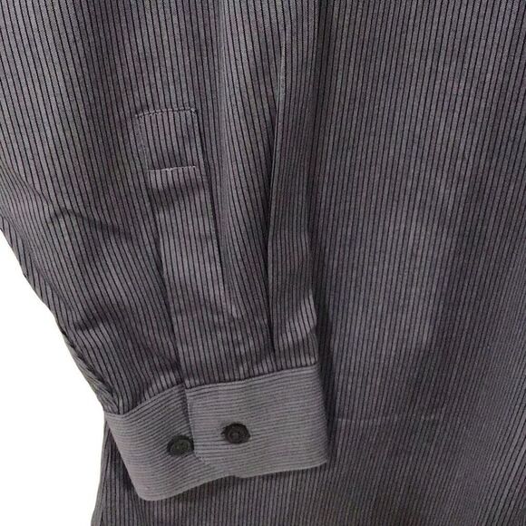 Men’s Shirt, Tattersall Mens Shirt, size 16 34/35, blue and white check, long sl - Picture 4 of 6